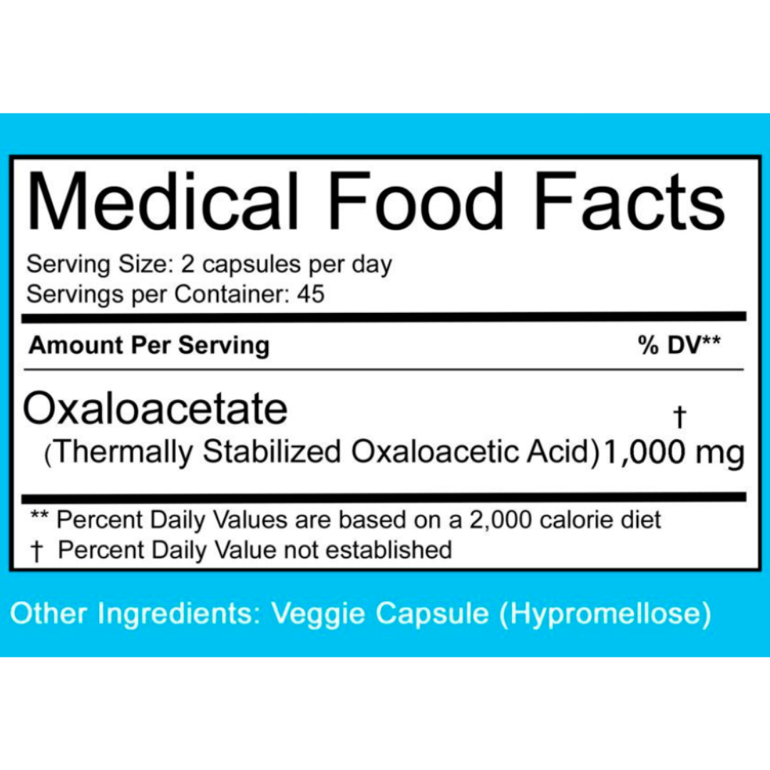 Oxaloacetate CFS – A Medical Food for the Treatment of ME/CFS